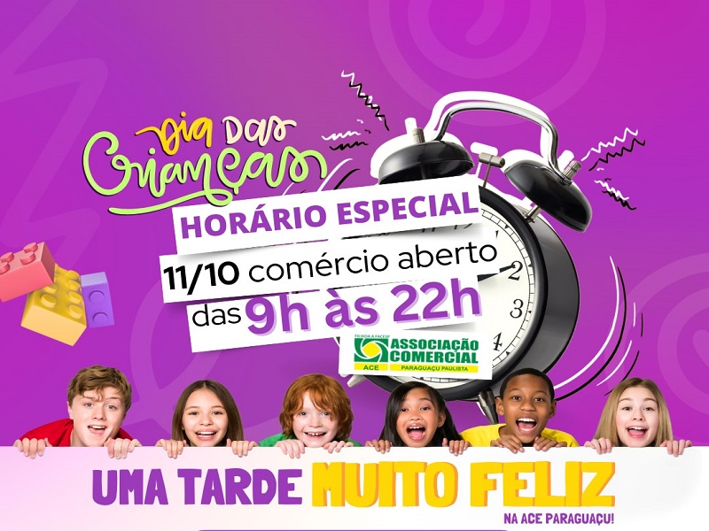 Nesta sexta-feira, 11 de outubro, o comércio ficará aberto até às 22h em Paraguaçu
