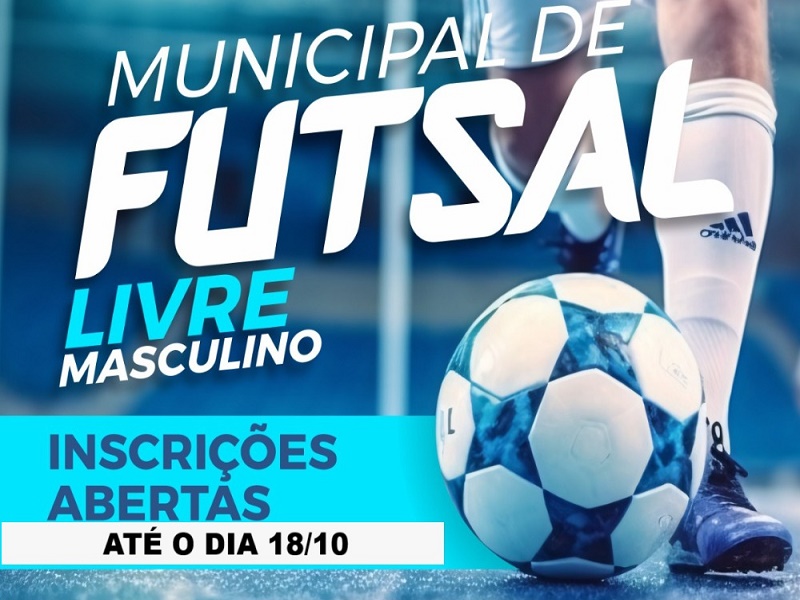 Campeonato de Futsal Masculino Livre está com inscrições abertas