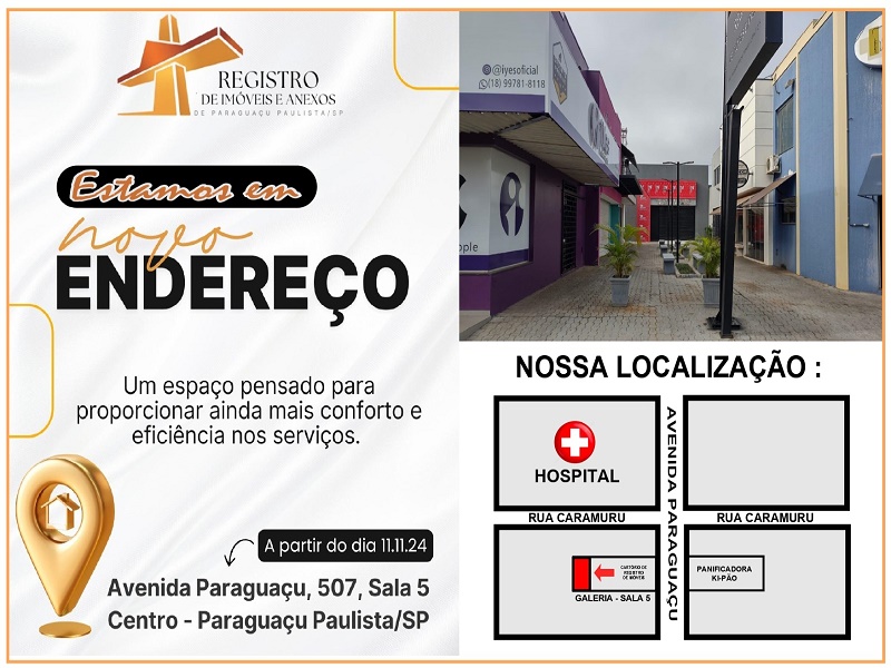 Registro de Imóveis e Anexos de Paraguaçu Paulista inaugura nova sede no centro da cidade