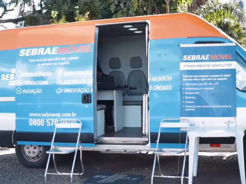 Unidade Móvel realizou atendimentos e divulgou serviço do Sebrae em Paraguaçu Paulista
