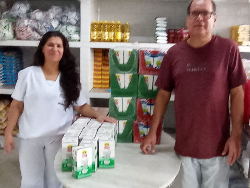 Prefeitura de Paraguaçu realiza mais uma entrega de leite longa vida para a Santa Casa