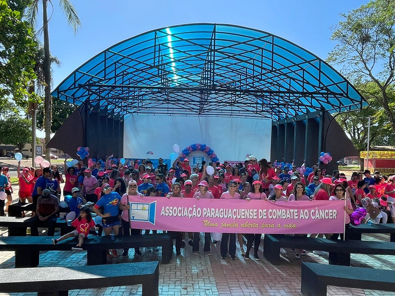 Caminhada da Associação do Câncer reforça conscientização em Paraguaçu Paulista