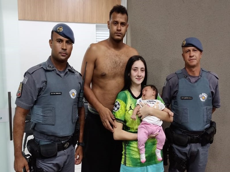 Polícia Militar salva a vida de recém-nascida, em Palmital