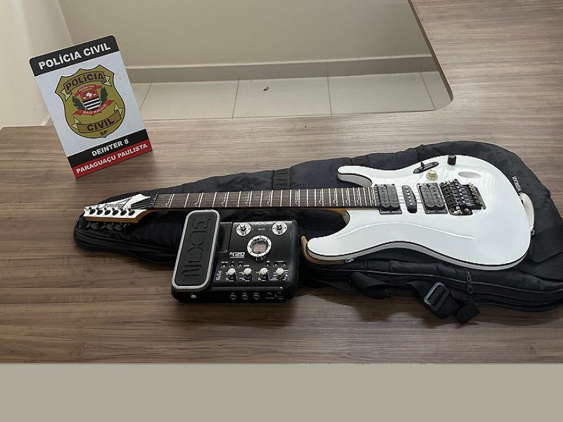 Polícia Civil recupera guitarra furtada em Paraguaçu Paulista