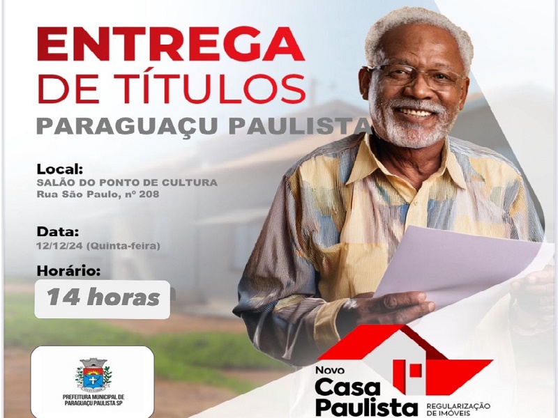 CDHU realiza entrega de títulos nesta quinta-feira (12) em Paraguaçu Paulista