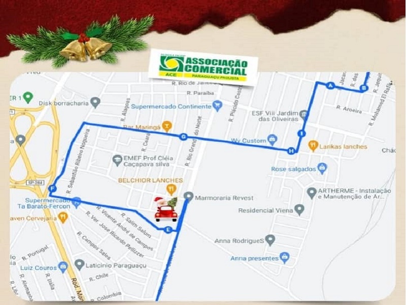 Associação Comercial realiza carreta para a chegada do Papai Noel 