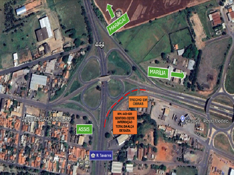 Interdição de alça altera acesso da Raposo Tavares começa nesta segunda-feira e vai até 23 de maio
