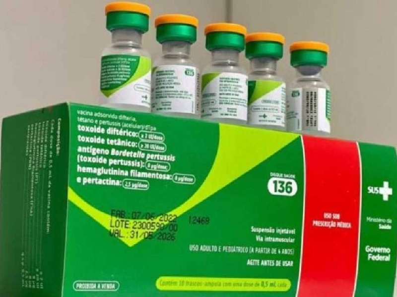 Difteria e Tétano e Coqueluche: Ministério da Saúde recomenda manter a vacinação contra as doenças