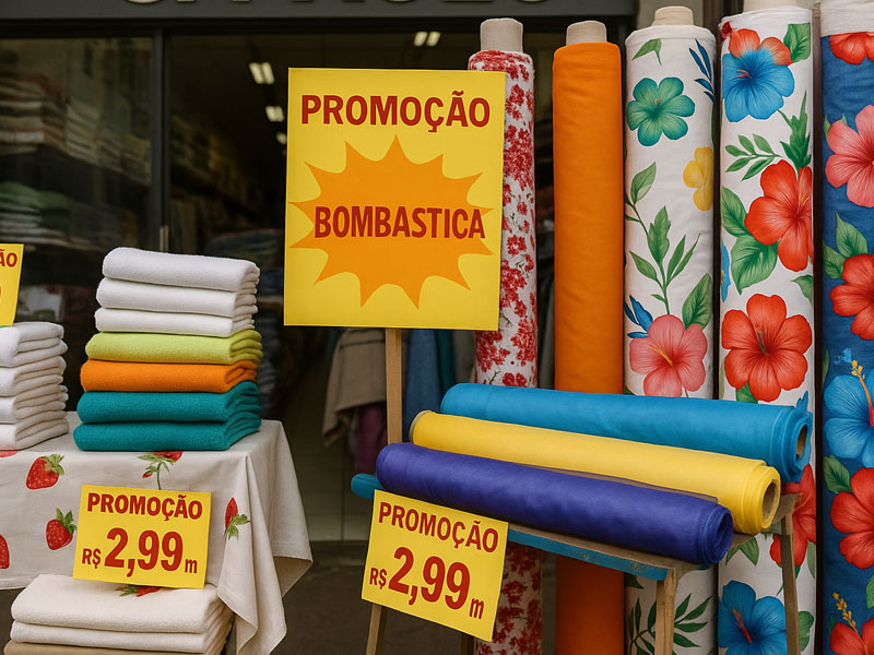 Explosão de descontos: Promoção imperdível no Depósito de Tecidos São Paulo