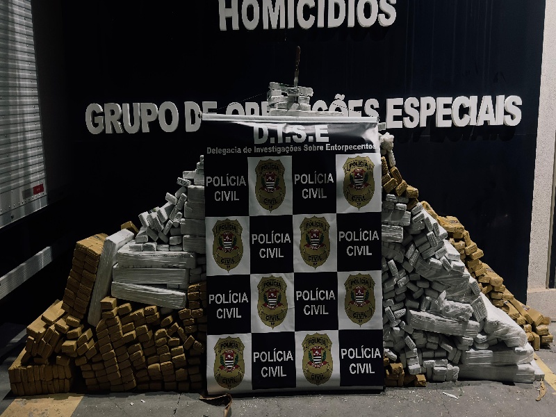 Polícia Civil apreende mais de 1,5 tonelada de maconha na Rodovia Raposo Tavares