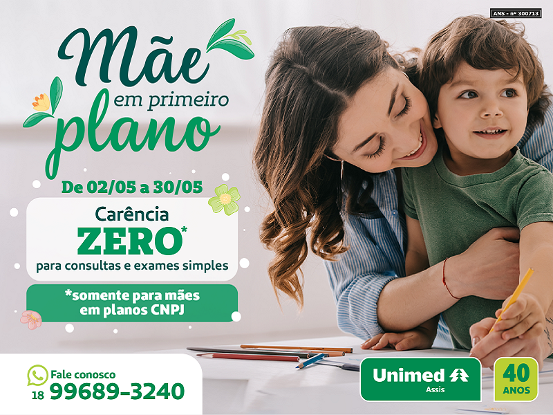 Unimed Assis lança campanha exclusiva para mães que contratarem planos empresariais