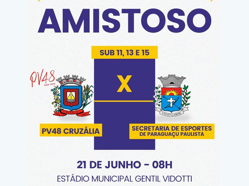 Paraguaçu Paulista realiza amistosos de olho na Copa Internacional de Futebol de Base