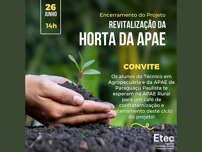 ETEC e APAE encerram projeto com café de confraternização  em Paraguaçu Paulista