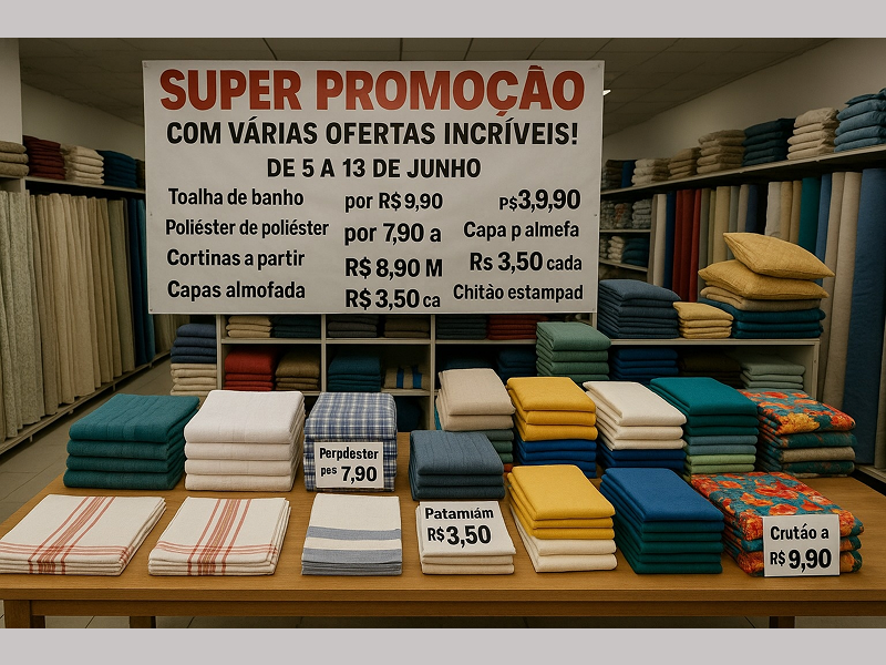 Super promoção agita o Depósito de Tecidos São Paulo com ofertas imperdíveis!