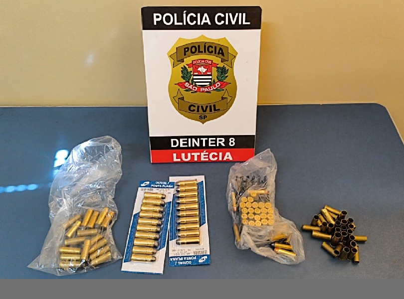 Polícia Civil de Lutécia prende homem em flagrante por posse irregular de munições