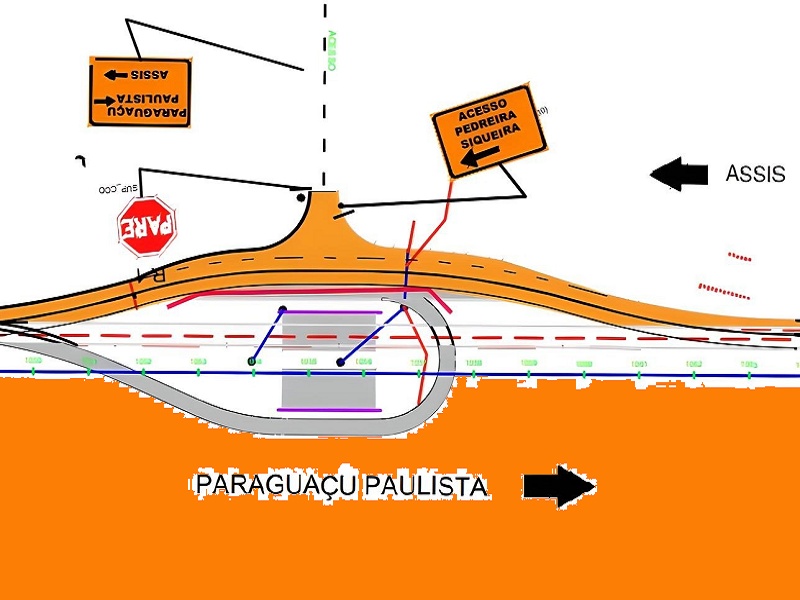 Duplicação da SP 284 altera tráfego em Paraguaçu Paulista com desvio temporário