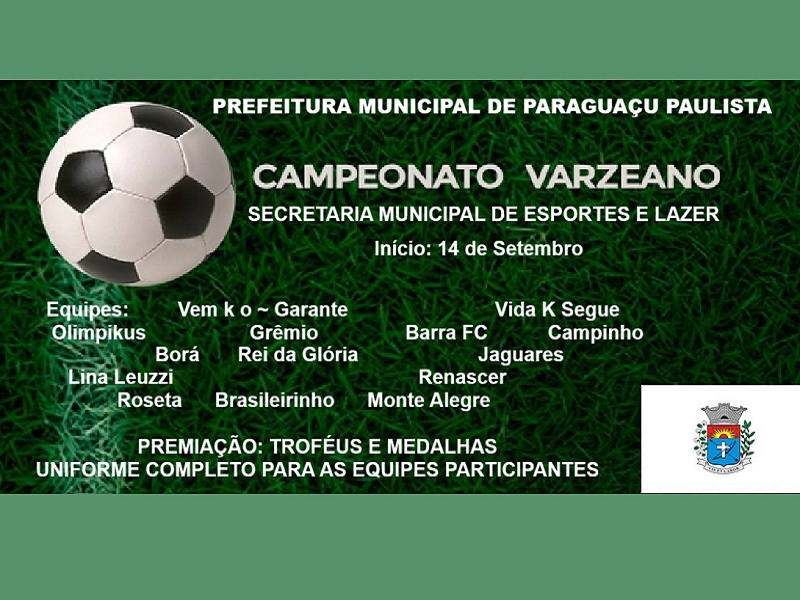 Campeonato Varzeano 2025 integra Centenário de Paraguaçu e fortalece o futebol amador