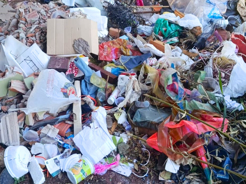Crime ambiental é registrado ao lado do Clube da Juventude e da Escola de Música