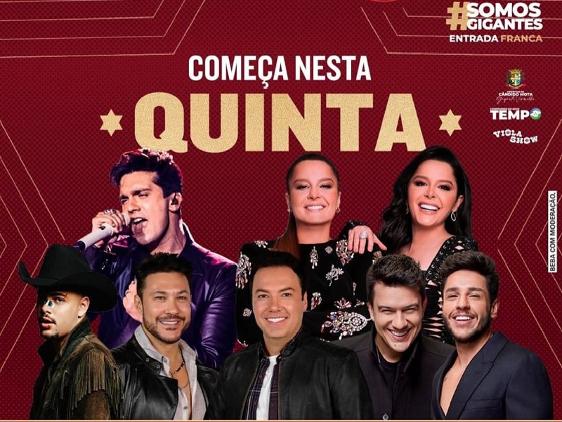 Luan Santana abre os show do Gigante Vermelho nesta quinta-feira (7)