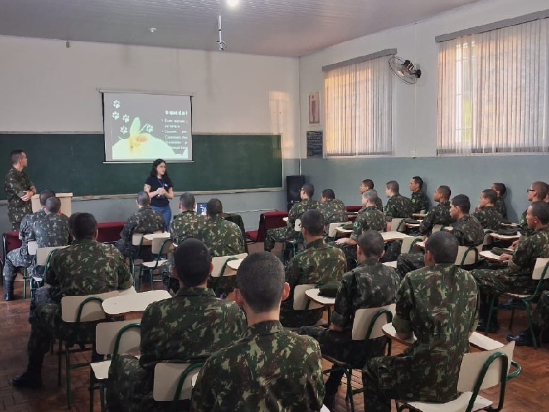 Saúde Municipal capacita atiradores do Tiro de Guerra para inquérito sorológico