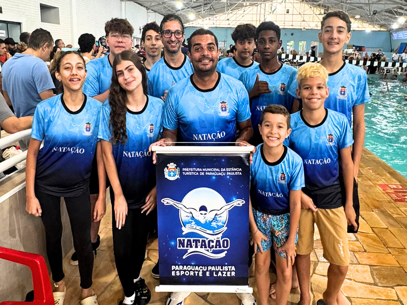 Natação de Paraguaçu Paulista participa de mais uma etapa da Liga Paulista de Natação