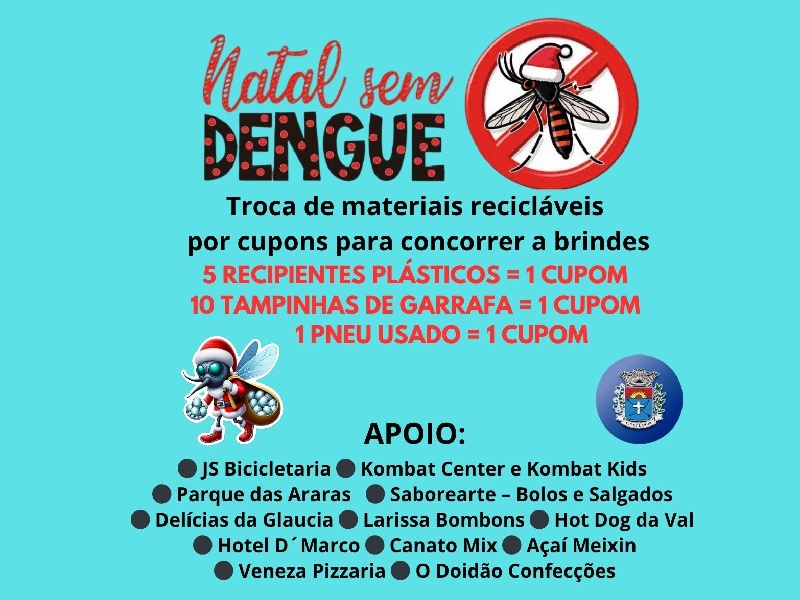 Prefeitura de Paraguaçu lança a campanha Natal Sem Dengue com premiações para crianças