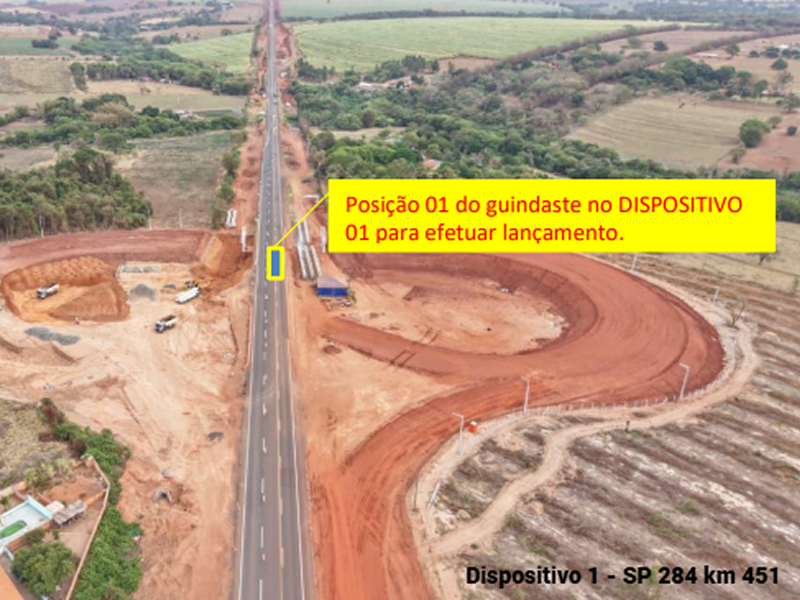 Lançamento de vigas na SP 284 altera tráfego entre Assis e Paraguaçu Paulista