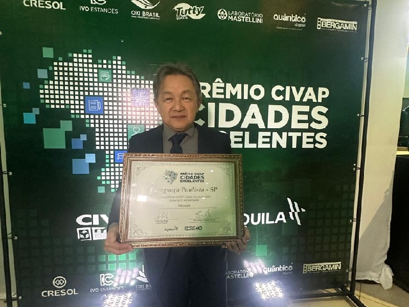 Paraguaçu conquista prêmio máximo em Educação no CIVAP Cidades Excelentes