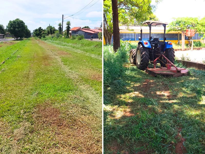 Prefeitura amplia serviços de roçagem e prioriza limpeza e prevenção à dengue na cidade