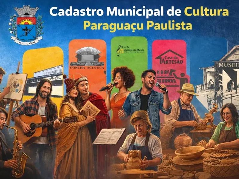 Prefeitura divulga resultado preliminar do Cadastro Municipal de Cultura em Paraguaçu Paulista