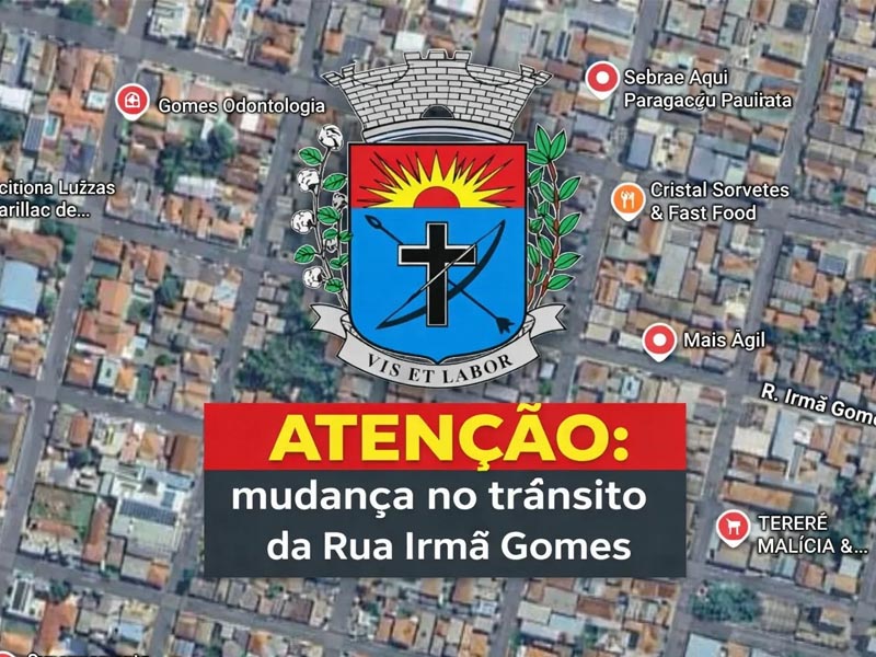 Rua Irmã Gomes será interditada para adequações e passará a ter mão dupla