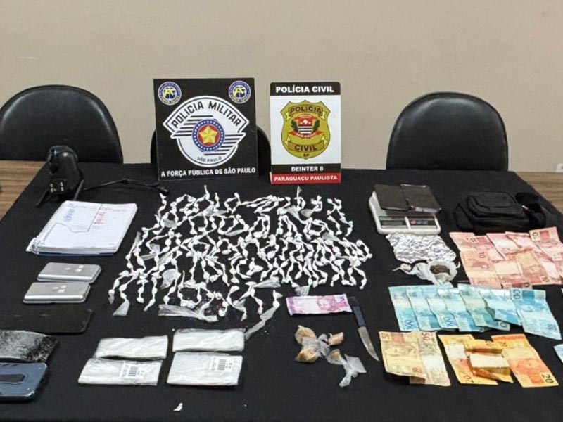 Operação prende suspeito e apreende drogas em Paraguaçu Paulista