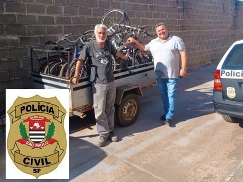 Polícia Civil doa bicicletas apreendidas a entidades filantrópicas em Paraguaçu Paulista