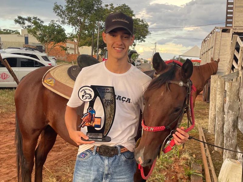 Jovem atleta de Paraguaçu Paulista é campeão em prova de três tambores em Quatá