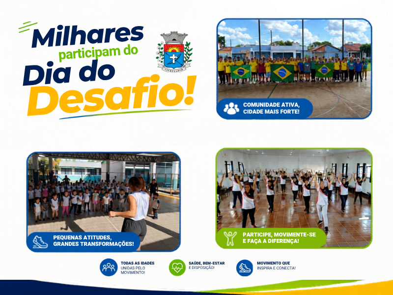 Paraguaçu Paulista reúne mais de 4 mil participantes em ações do Dia do Desafio no município