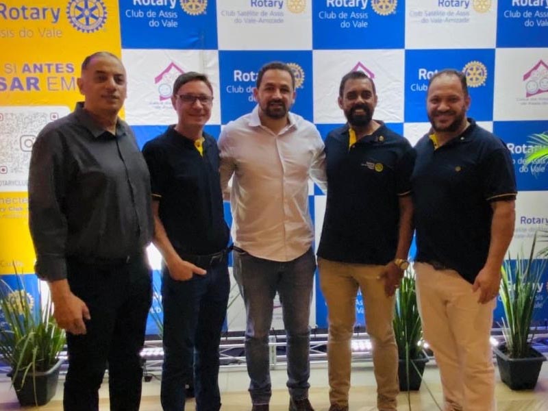 Rotarianos de Paraguaçu Paulista participam do lançamento do Rotary Day em Assis