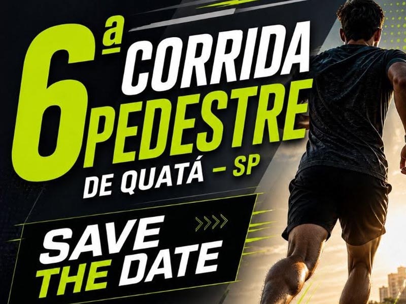 Quatá se prepara para receber corredores na 6ª Corrida Pedestre em junho