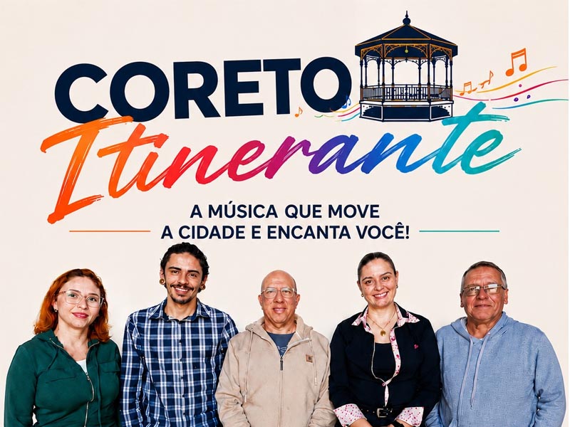 É nesta sexta: Coreto Itinerante leva música e cultura para os bairros da cidade