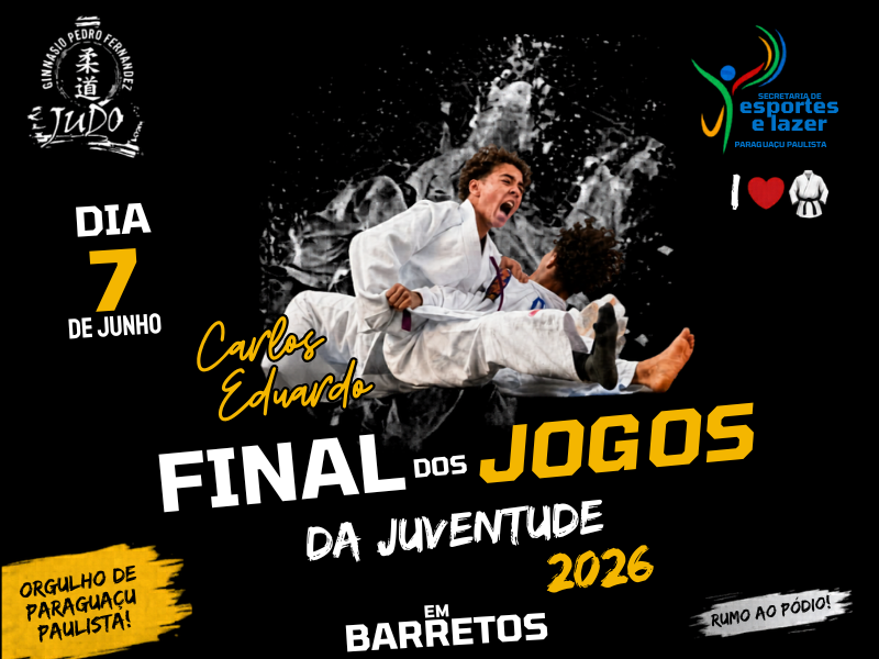 Carlos Eduardo representa Paraguaçu Paulista na fase final dos Jogos Abertos da Juventude