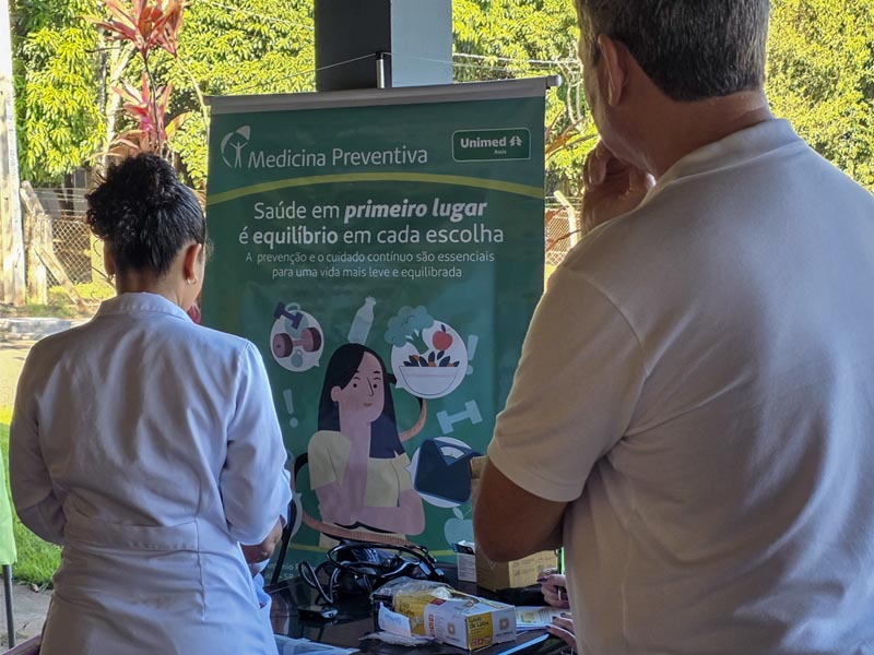 Unimed Assis participa da campanha Julho Amarelo em parceria com o SEST SENAT