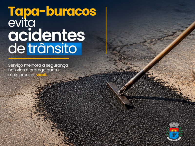 Operação tapa-buracos reforça segurança viária e prevenção de acidentes em Paraguaçu Paulista