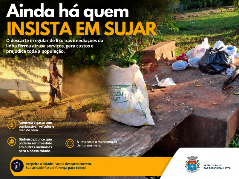 Descarte irregular de lixo compromete limpeza urbana e gera prejuízos à população