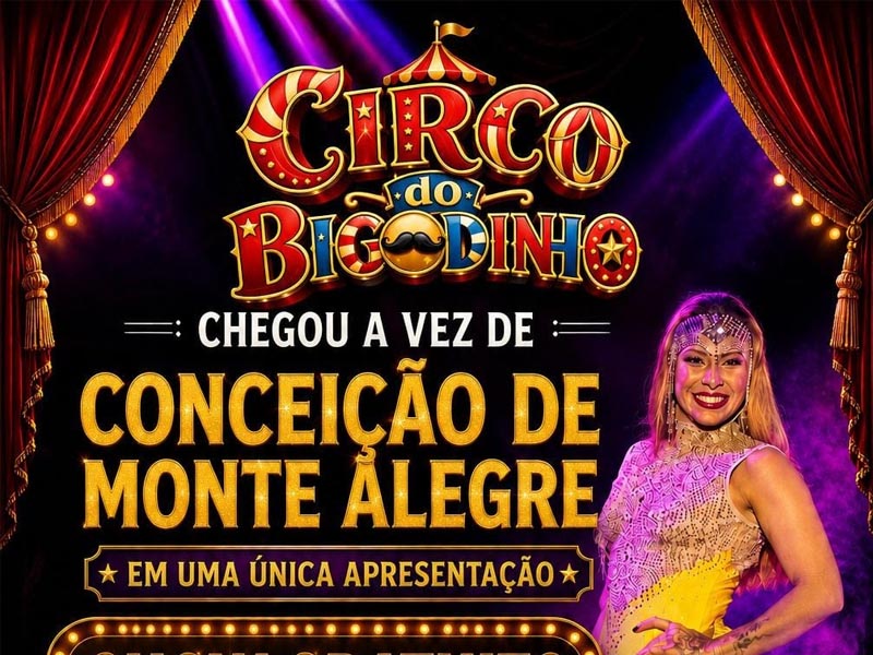Fim de semana terá espetáculo gratuito do Circo do Bigodinho nos distritos de Paraguaçu