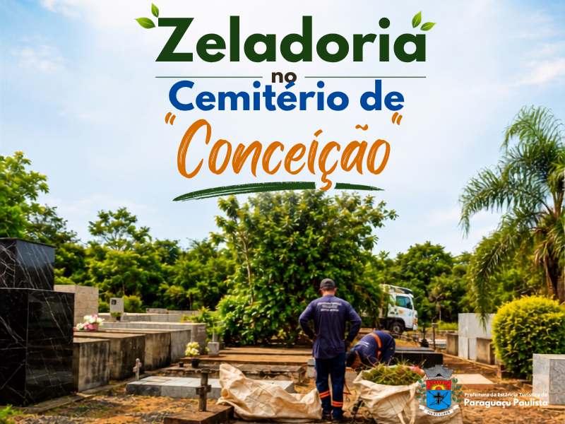 Zeladoria mantém Cemitério de Conceição de Monte Alegre limpo e conservado para visitantes