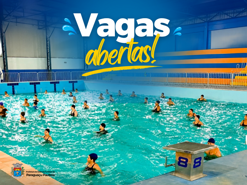 Piscina Pública retoma aulas com água aquecida e abre novas vagas para natação e hidroginástica