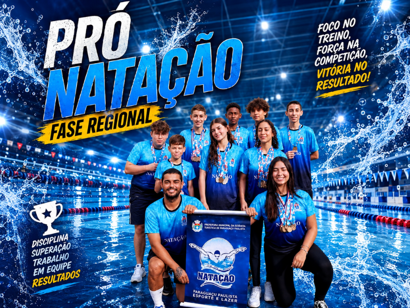 Paraguaçu Paulista garante três atletas na Final Estadual do Pró-Natação 2026