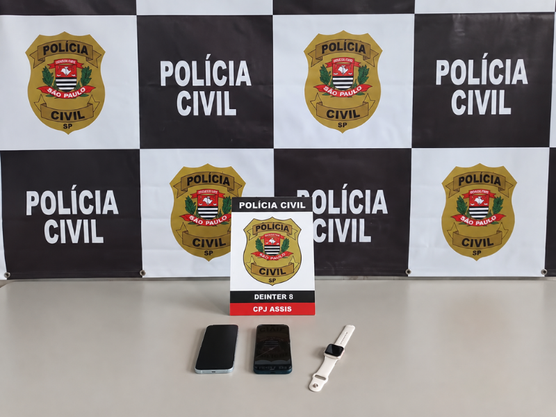 Polícia Civil realiza operação Rastro Digital para recuperar aparelhos eletrônicos em Assis