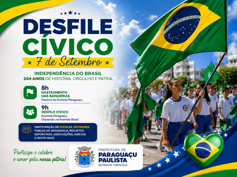 Desfile de 7 de Setembro é cancelado em Paraguaçu Paulista devido às condições climáticas