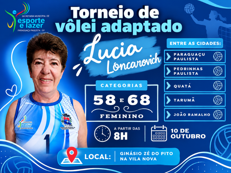 Paraguaçu Paulista realiza torneio de vôlei adaptado em homenagem à Pessoa Idosa