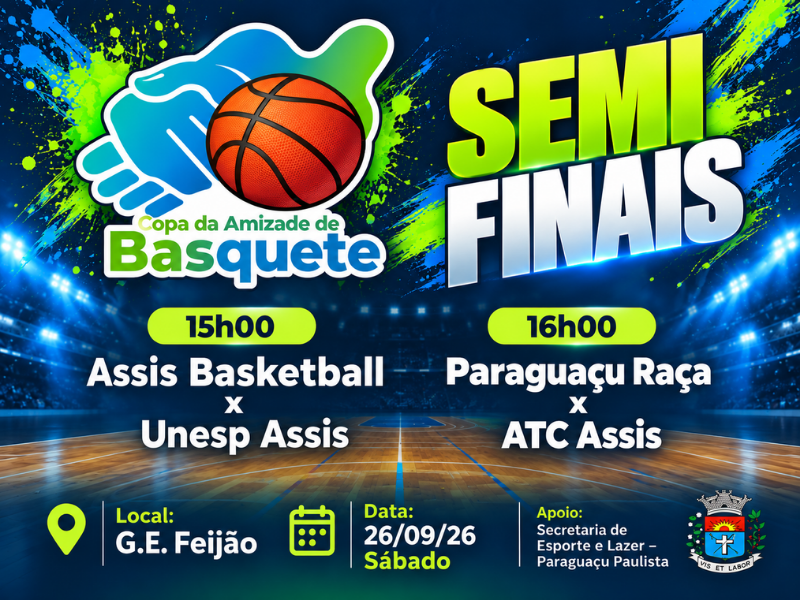 Copa da Amizade de Basquete define finalistas neste sábado em rodada decisiva no Ginásio Feijão